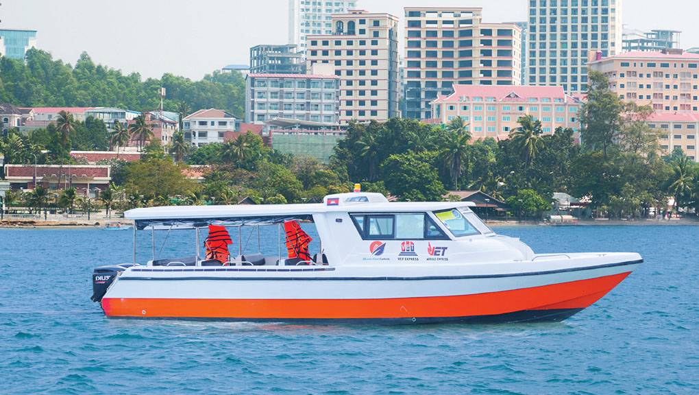 Buva Sea Cambodia Ferry at the SihanoukVille Tourist Port.