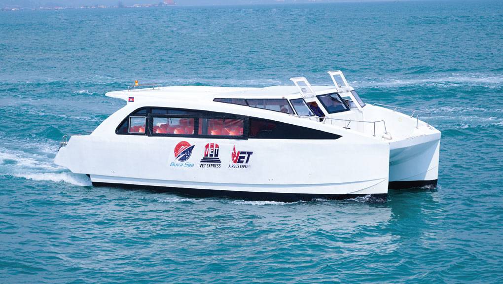 Buva Sea Cambodia Ferry at the SihanoukVille Tourist Port.