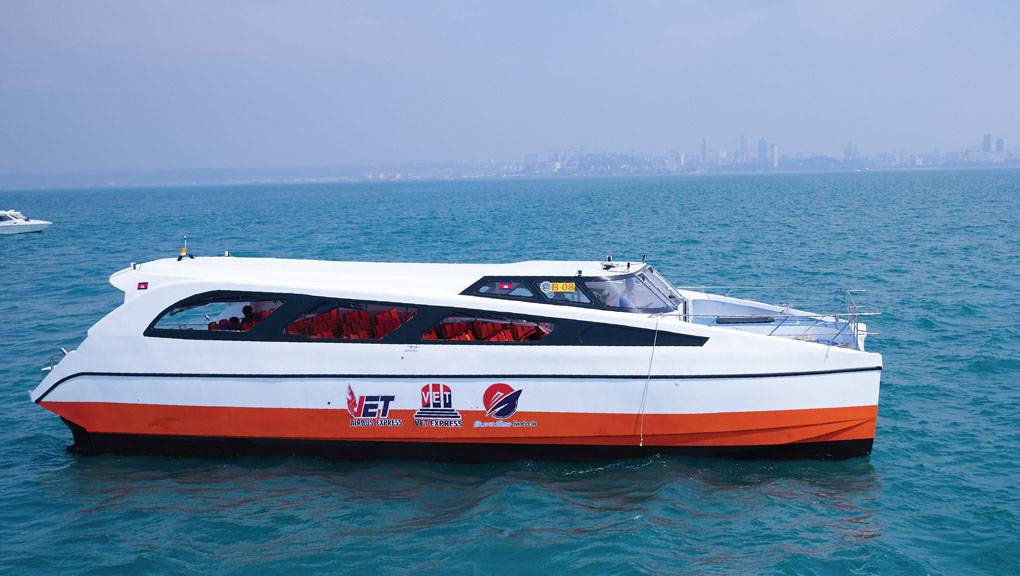 Buva Sea Cambodia Ferry at the SihanoukVille Tourist Port.