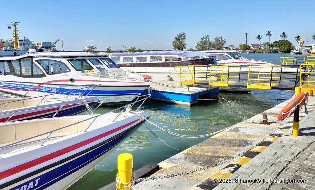 SihanoukVille Tourist Port in Cambodia.  Ferry to the Cambodian Islands.  Koh Rong and Koh Rong Samloem.  Prices and Schedules.