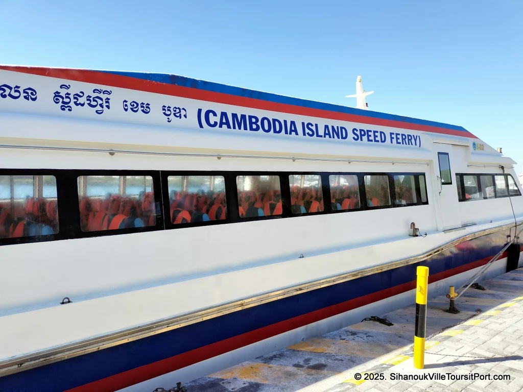 SihanoukVille Tourist Port in Cambodia. Ferry to the Cambodian Islands. Koh Rong and Koh Rong Samloem. Prices and Schedules.