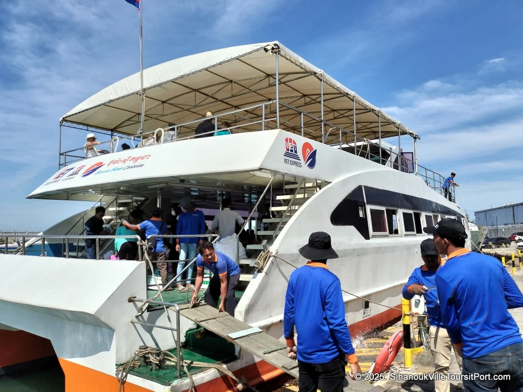SihanoukVille Tourist Port in Cambodia. Ferry to the Cambodian Islands. Koh Rong and Koh Rong Samloem. Prices and Schedules.