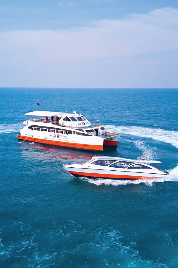 Buva Sea Cambodia Ferry at the SihanoukVille Tourist Port.