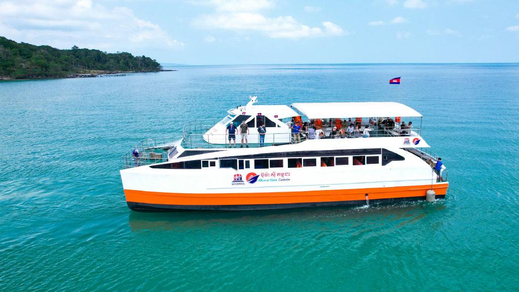 Buva Sea Cambodia Ferry at the SihanoukVille Tourist Port.