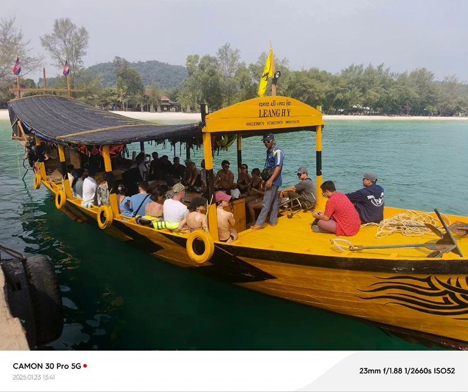 Leang Hy Boat Tours on Koh Rong Island in Cambodia.