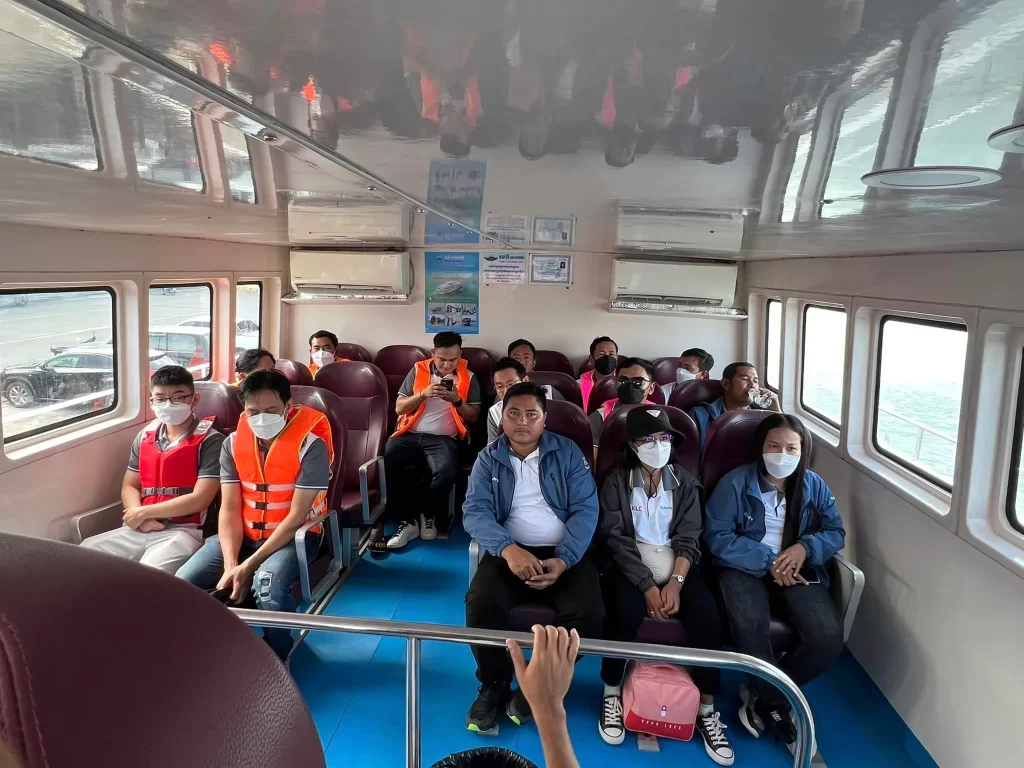 Romny Tour Ferry at the SihanoukVille Tourist Port.