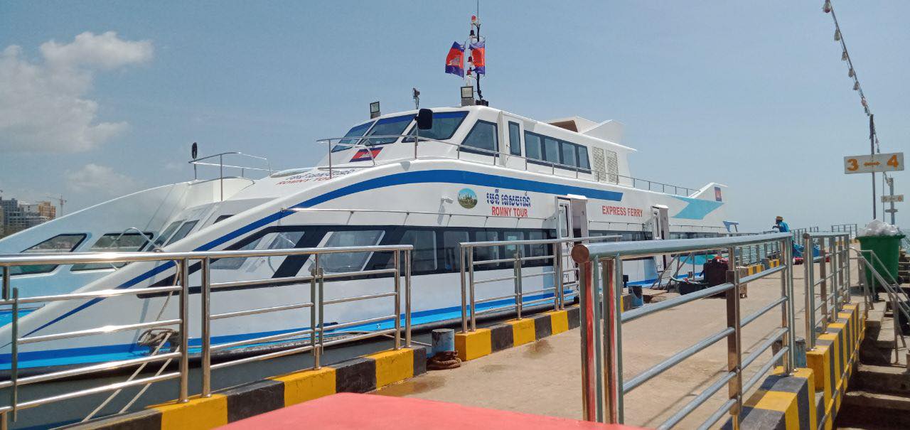 Romny Tour Ferry at the SihanoukVille Tourist Port.
