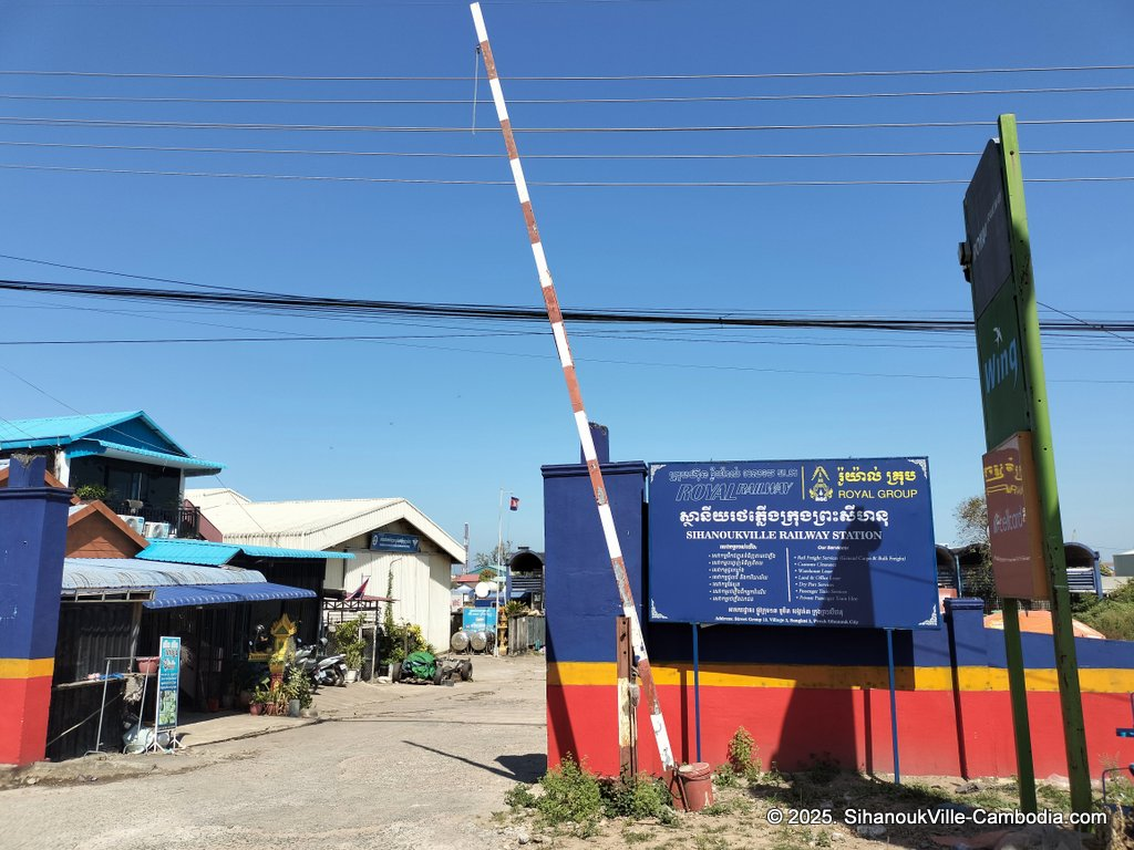 SihanoukVille Tourist Port in Cambodia. Ferry to the Cambodian Islands. Koh Rong and Koh Rong Samloem. Train station near the Port.