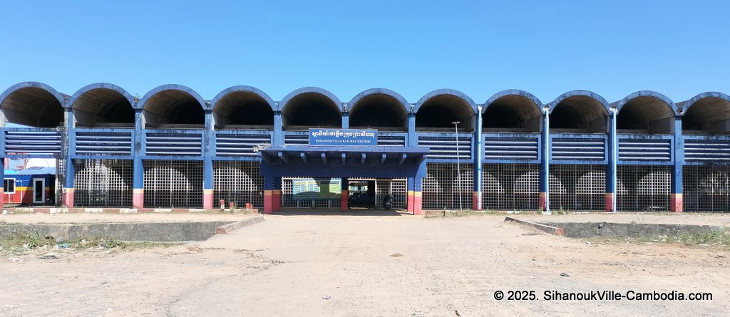 SihanoukVille Tourist Port in Cambodia. Ferry to the Cambodian Islands. Koh Rong and Koh Rong Samloem. Train station near the Port.