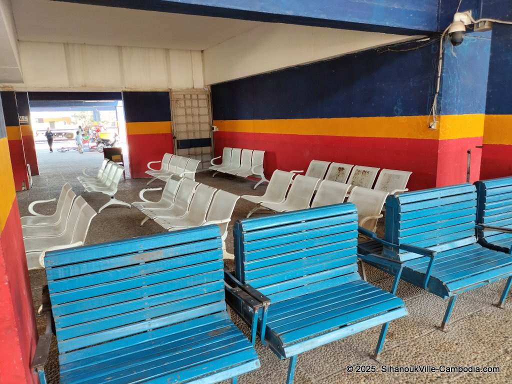 SihanoukVille Tourist Port in Cambodia. Ferry to the Cambodian Islands. Koh Rong and Koh Rong Samloem. Train station near the Port.