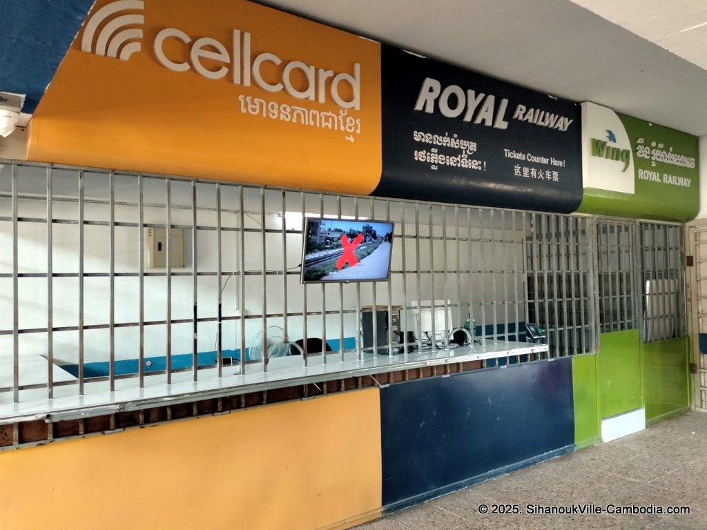 SihanoukVille Tourist Port in Cambodia. Ferry to the Cambodian Islands. Koh Rong and Koh Rong Samloem. Train station near the Port.