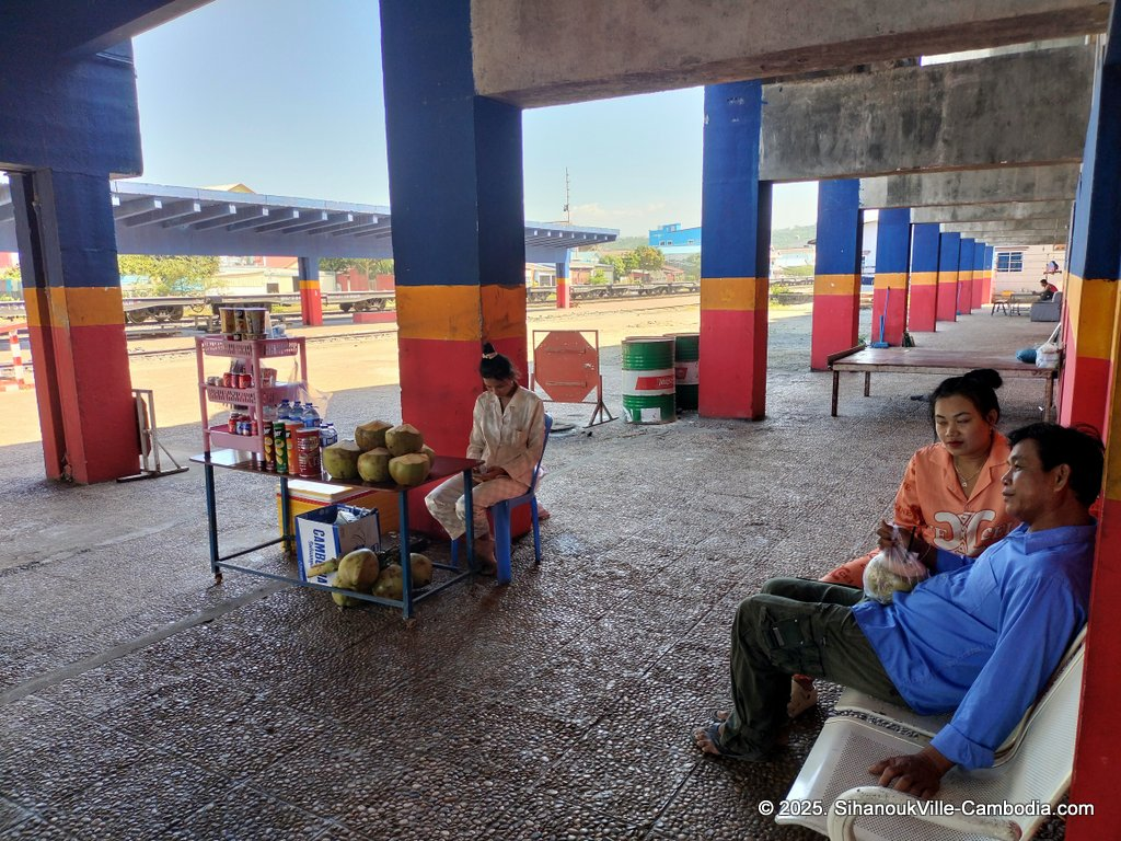 SihanoukVille Tourist Port in Cambodia. Ferry to the Cambodian Islands. Koh Rong and Koh Rong Samloem. Train station near the Port.
