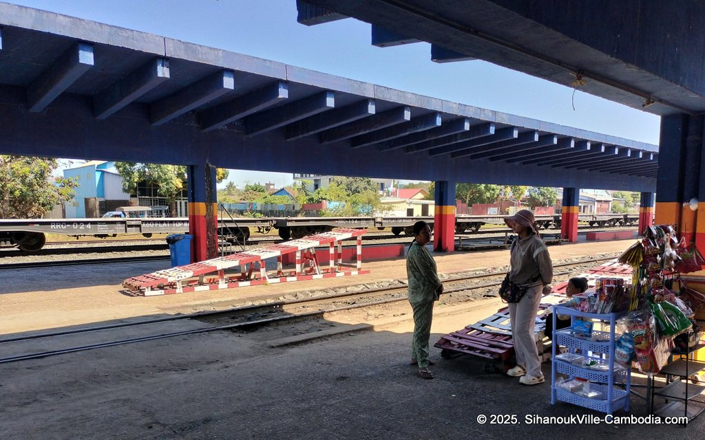 SihanoukVille Tourist Port in Cambodia. Ferry to the Cambodian Islands. Koh Rong and Koh Rong Samloem. Train station near the Port.