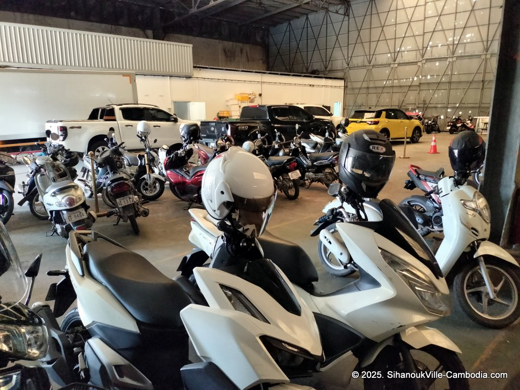 parking at the SihanoukVille Tourist Port