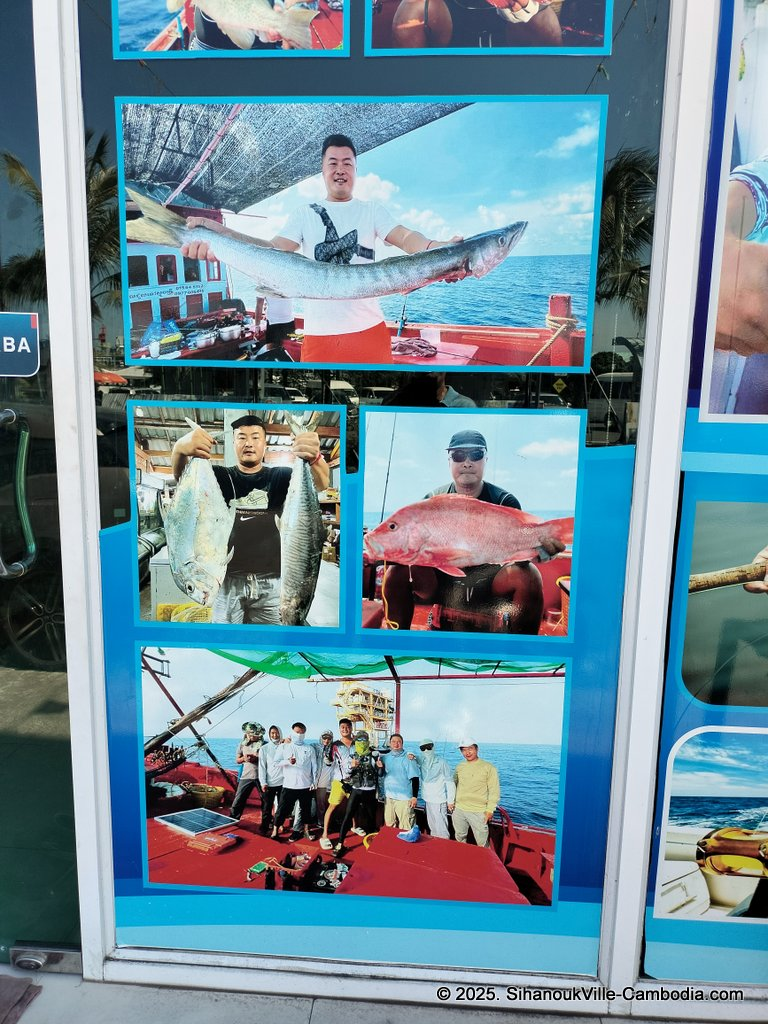 Sea Hunter Cambodia Fishing and scuba and fishing trips store at the SihanoukVille Tourist Port