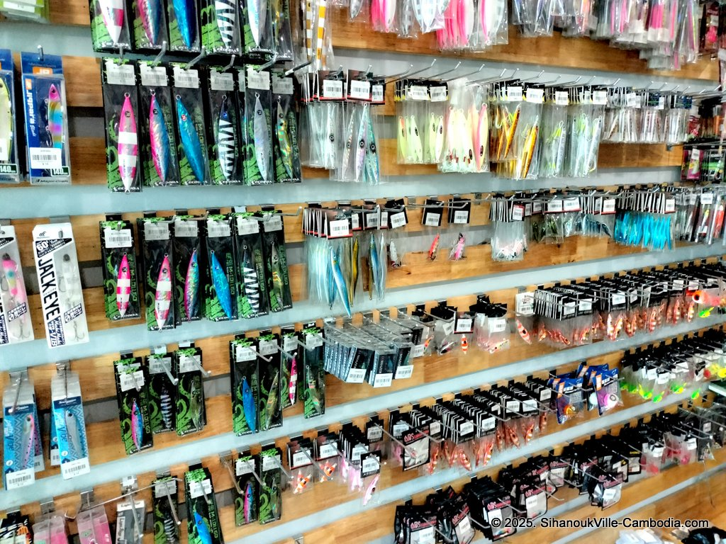 Sea Hunter Cambodia Fishing and scuba and fishing trips store at the SihanoukVille Tourist Port