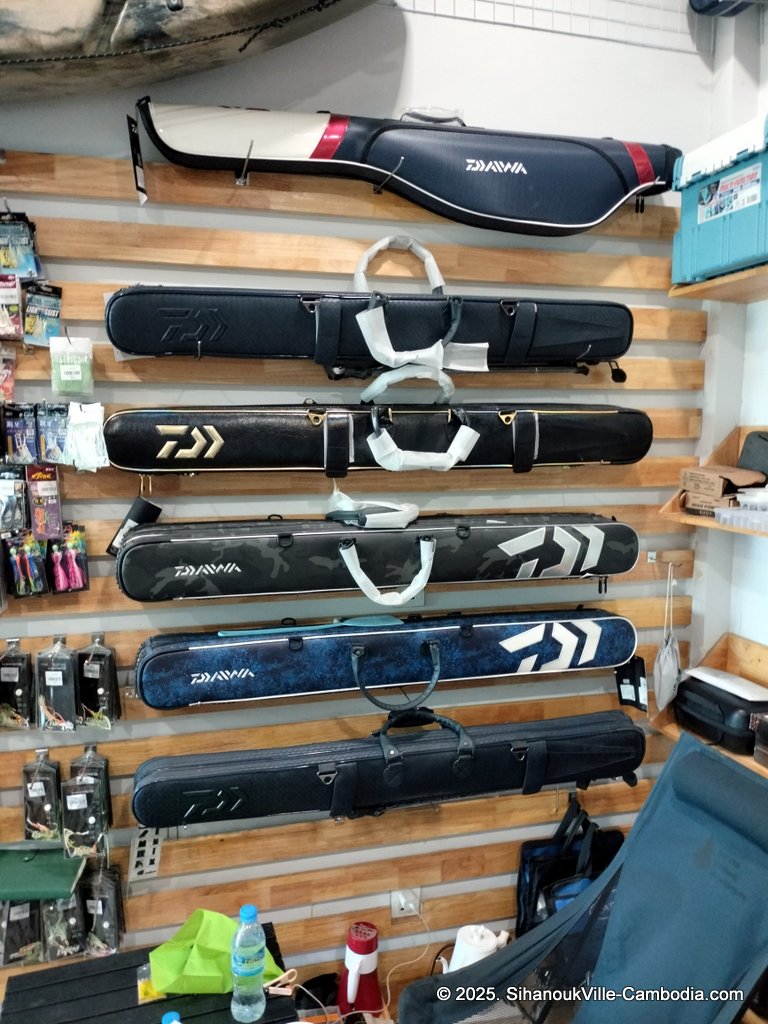 Sea Hunter Cambodia Fishing and scuba and fishing trips store at the SihanoukVille Tourist Port