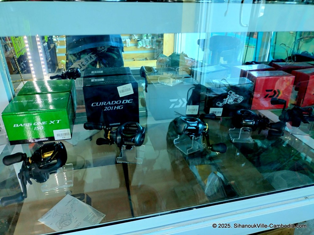 Sea Hunter Cambodia Fishing and scuba and fishing trips store at the SihanoukVille Tourist Port