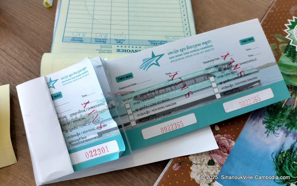 Koh Rong Star Express Ferry at the SihanoukVille Tourist Port in Cambodia