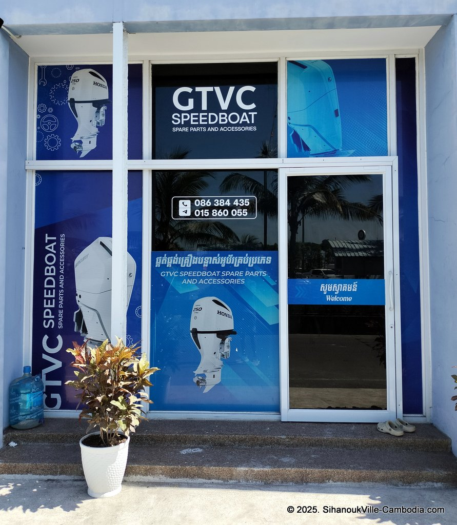 SihanoukVille Tourist Port in Cambodia. Ferry to the Cambodian Islands. Koh Rong and Koh Rong Samloem. G.T.V.C. Speedboat. Spare parts & accessories