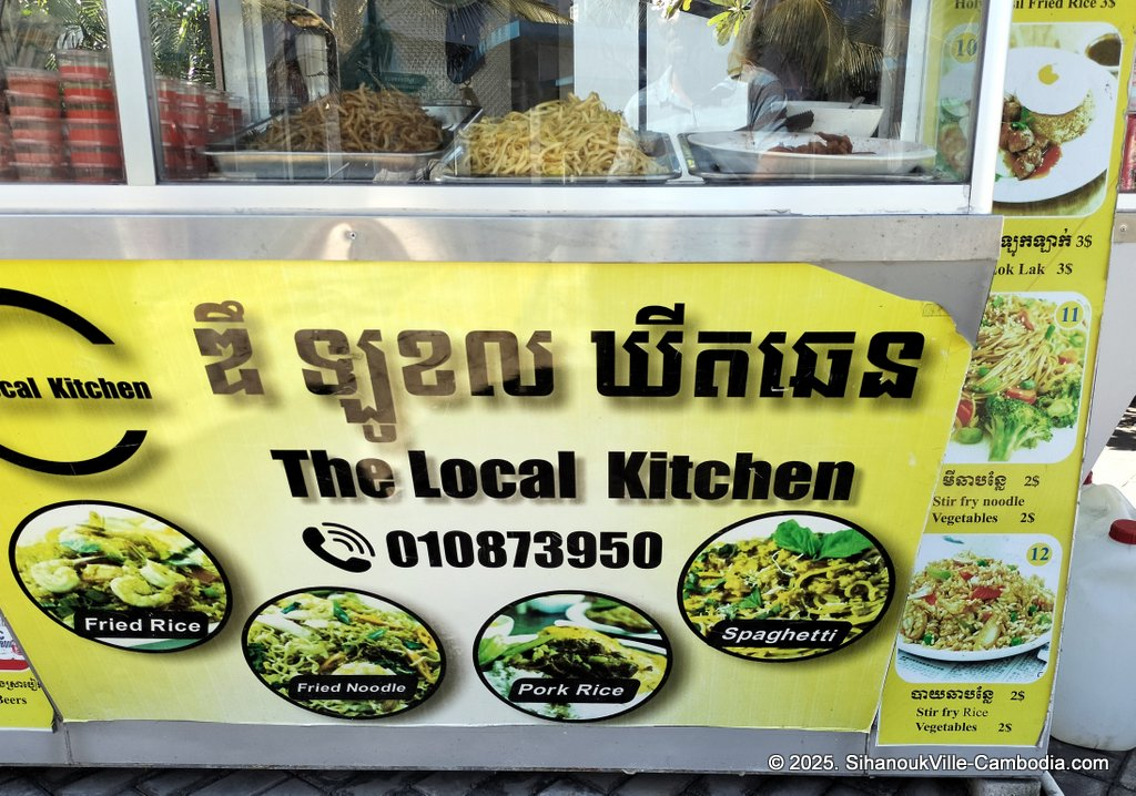 the local kitchen restaurant at the sihanoukville tourist port