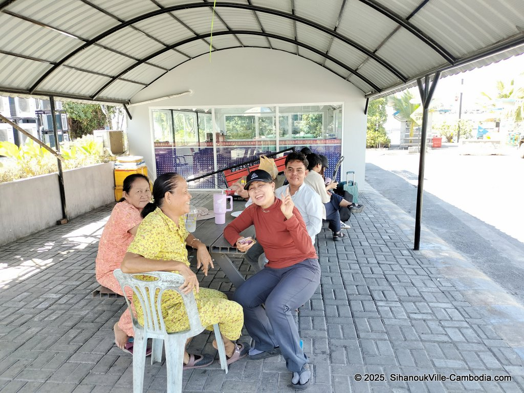 the local kitchen restaurant at the sihanoukville tourist port
