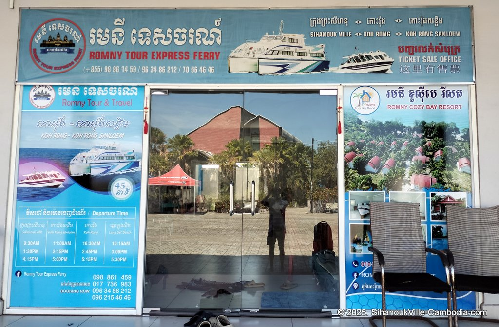 Romny Tour express ferry at the SihanoukVille Tourist Port