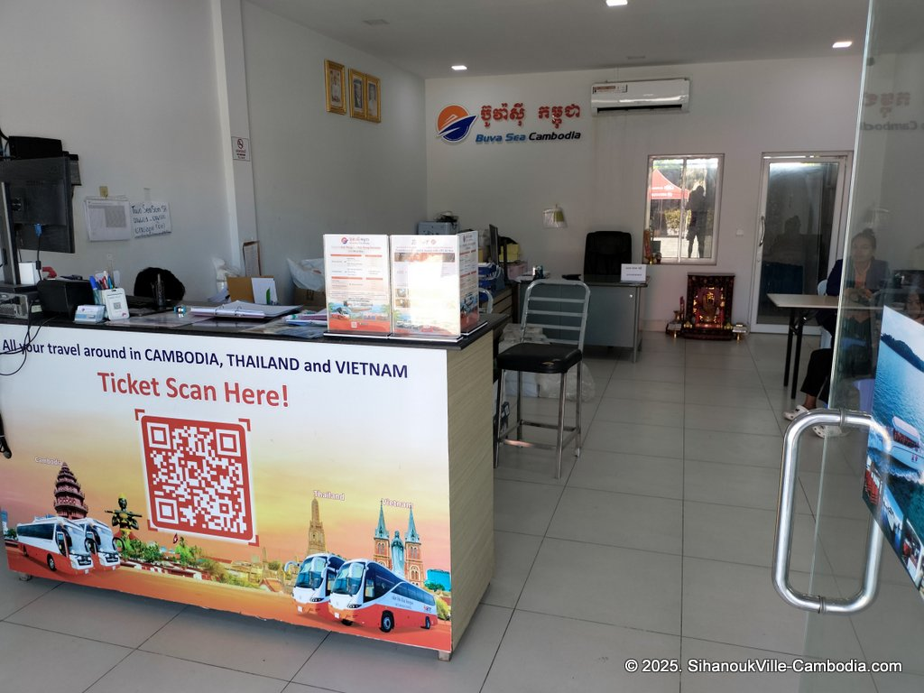 Buva Sea Cambodia Ferry at the SihanoukVille Tourist Port.