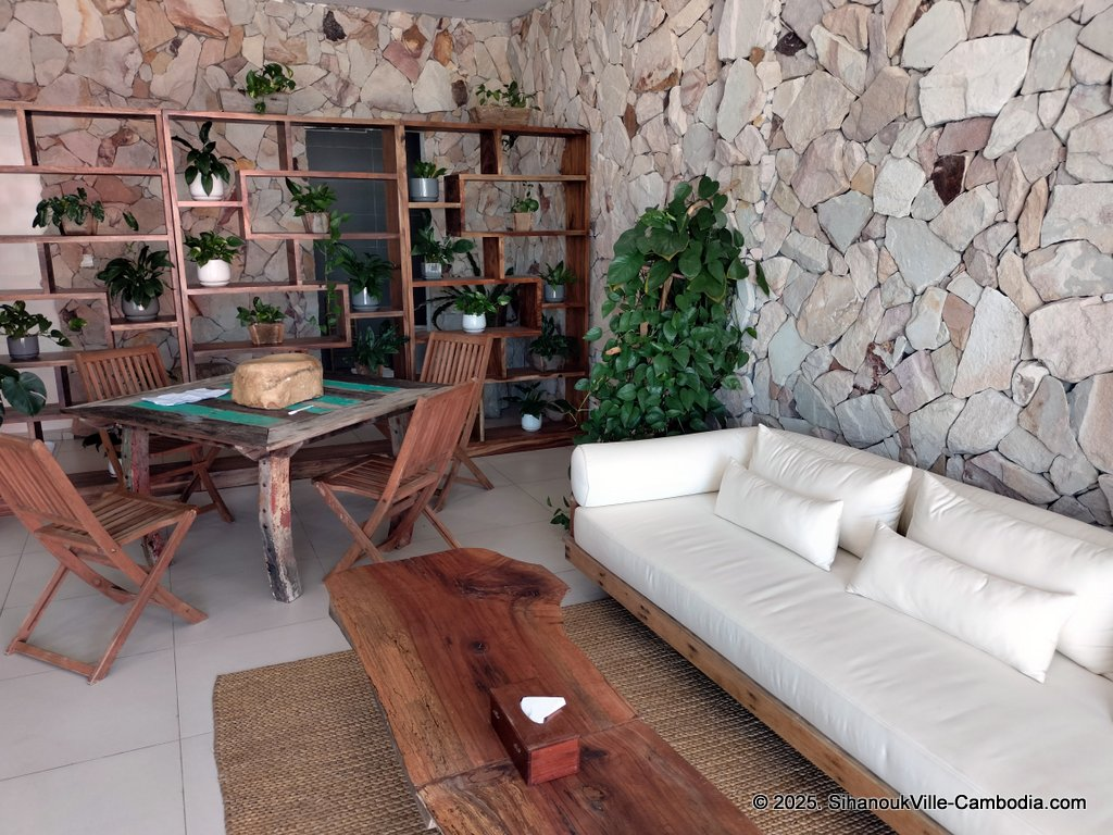 Song Saa Private Island waiting lounge at the sihanoukville tourist port