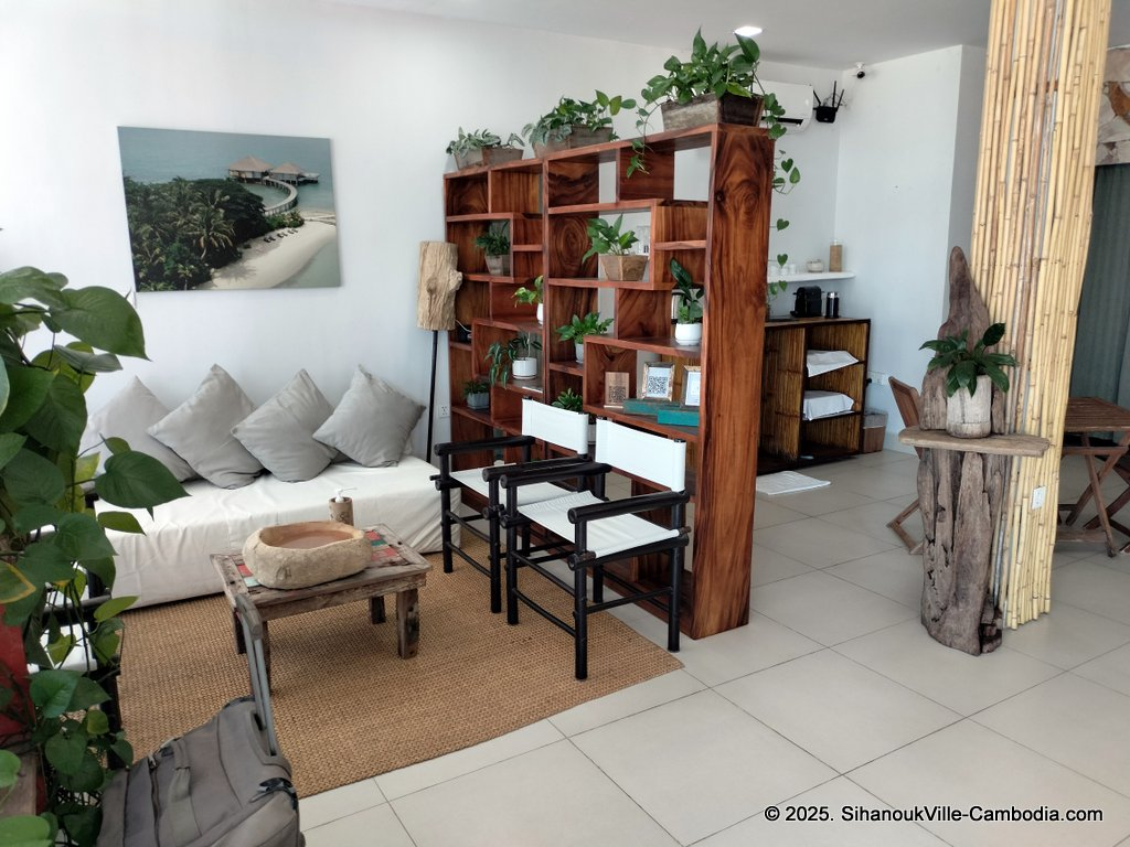 Song Saa Private Island waiting lounge at the sihanoukville tourist port