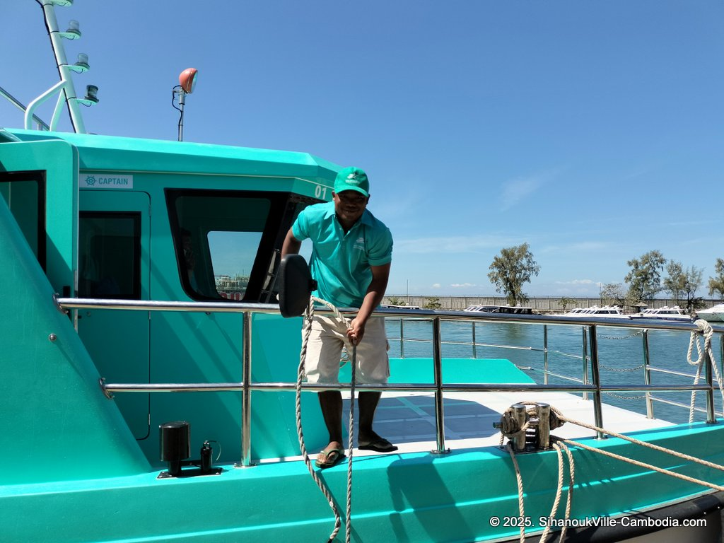 Koh Rong Star Express Ferry at the SihanoukVille Tourist Port in Cambodia