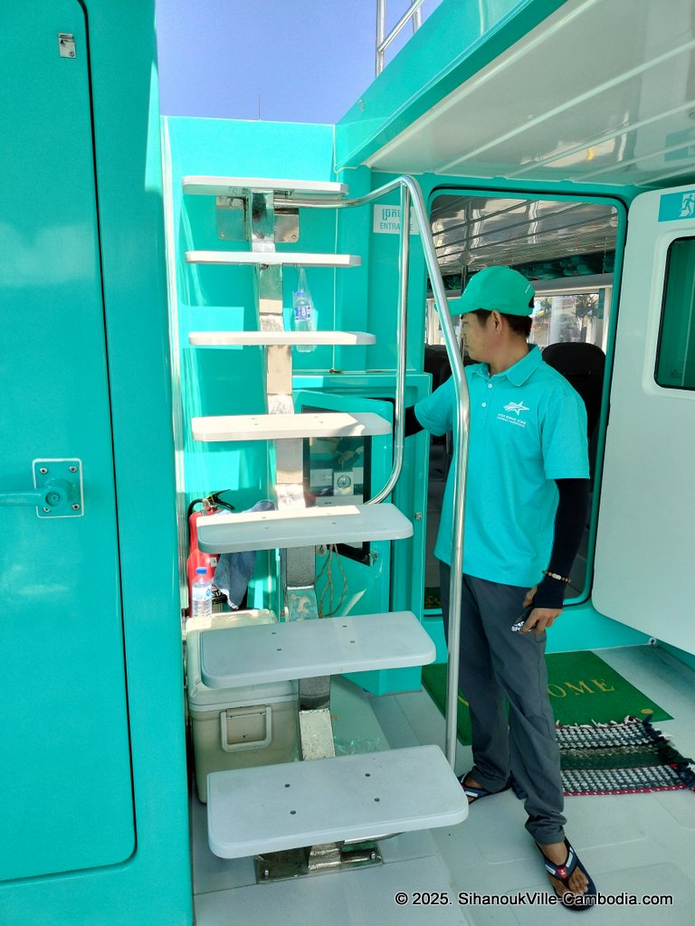 Koh Rong Star Express Ferry at the SihanoukVille Tourist Port in Cambodia