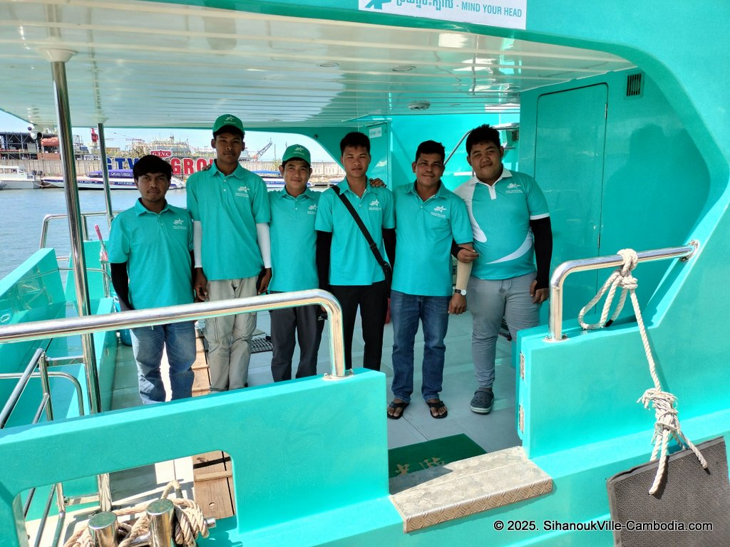 Koh Rong Star Express Ferry at the SihanoukVille Tourist Port in Cambodia