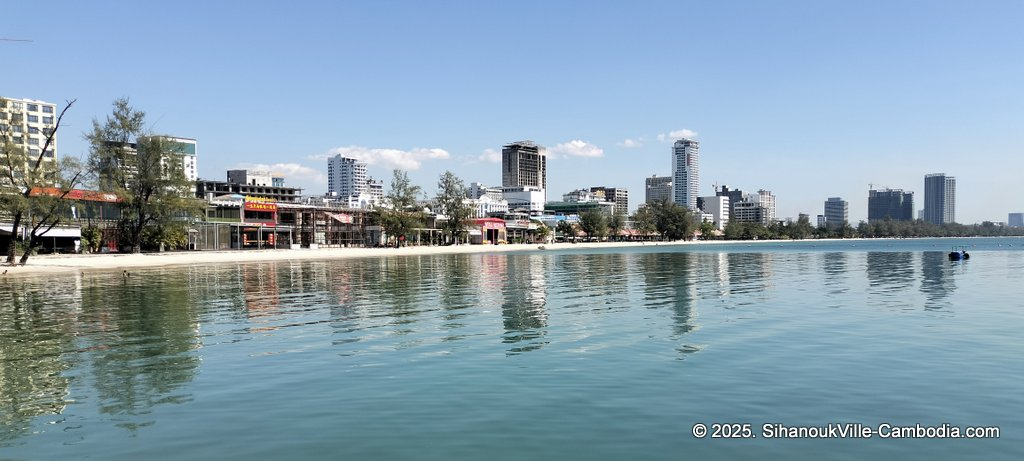 Serendipity beach pier. the old port to the cambodian islands