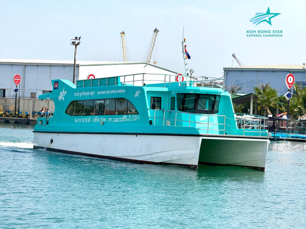 Koh Rong Star Express Ferry at the SihanoukVille Tourist Port in Cambodia
