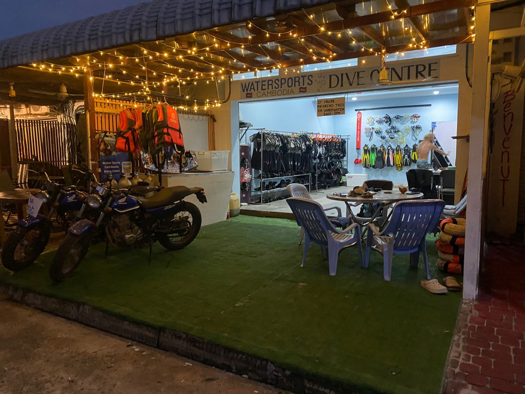 Diveway Cambodia and Water Sports Cambodia on Koh Rong Island. Scuba diving.