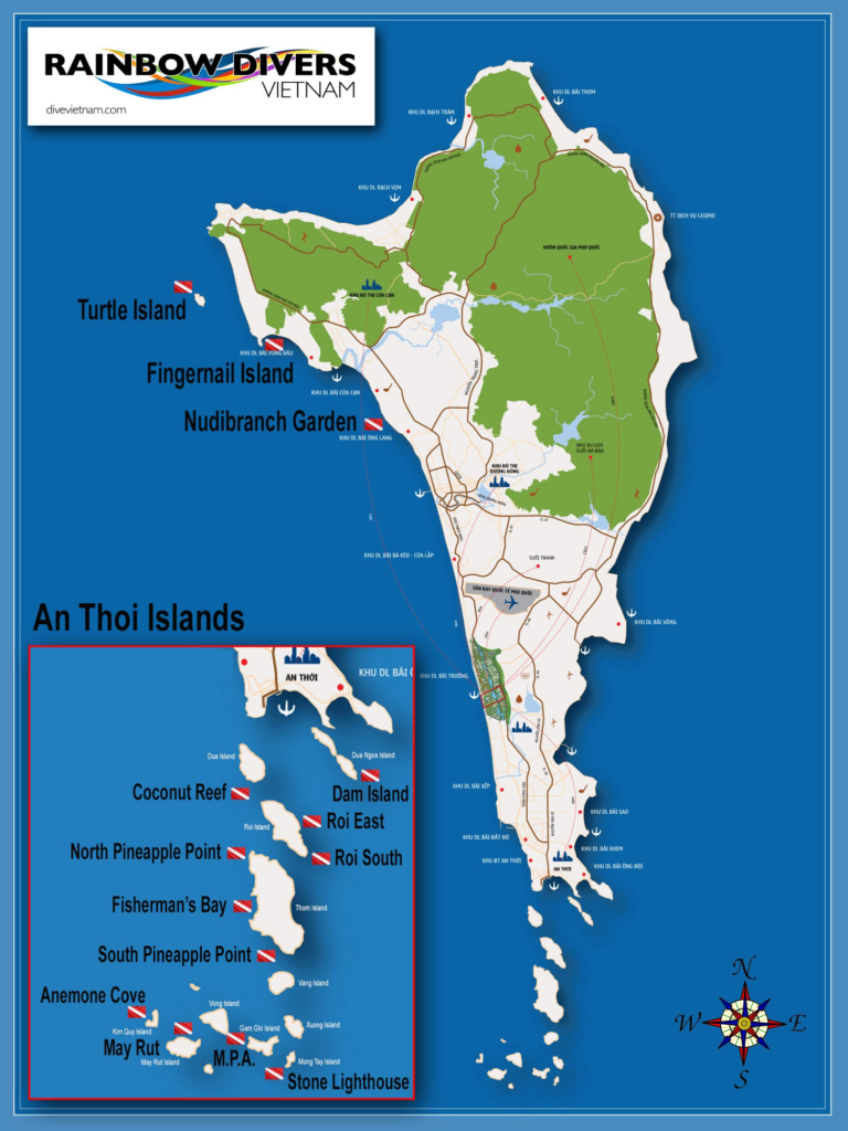 The Dive Shop Cambodia on Koh Rong Samloem Island in Cambodia.