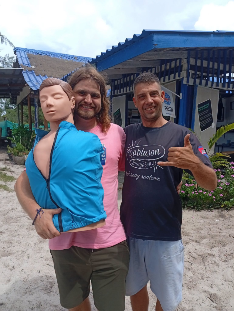 The Dive Shop Cambodia on Koh Rong Samloem Island in Cambodia.