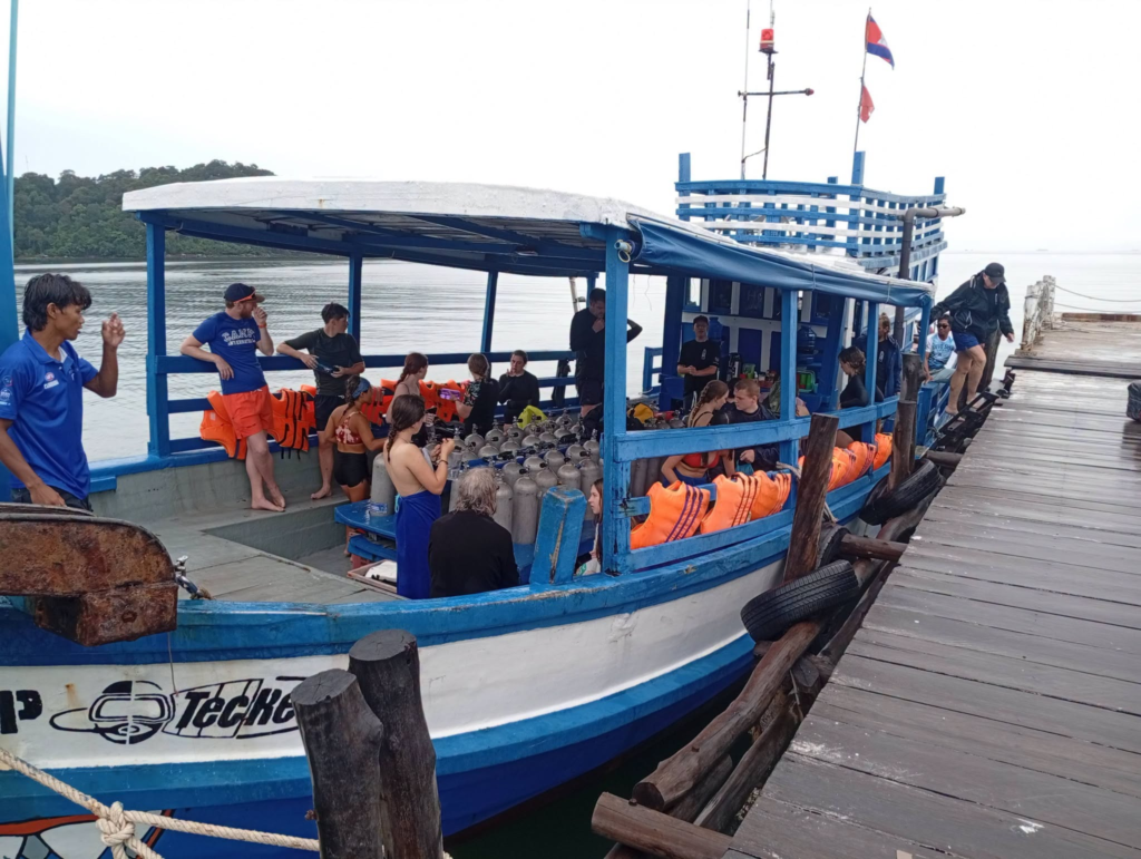 The Dive Shop Cambodia on Koh Rong Samloem Island in Cambodia.