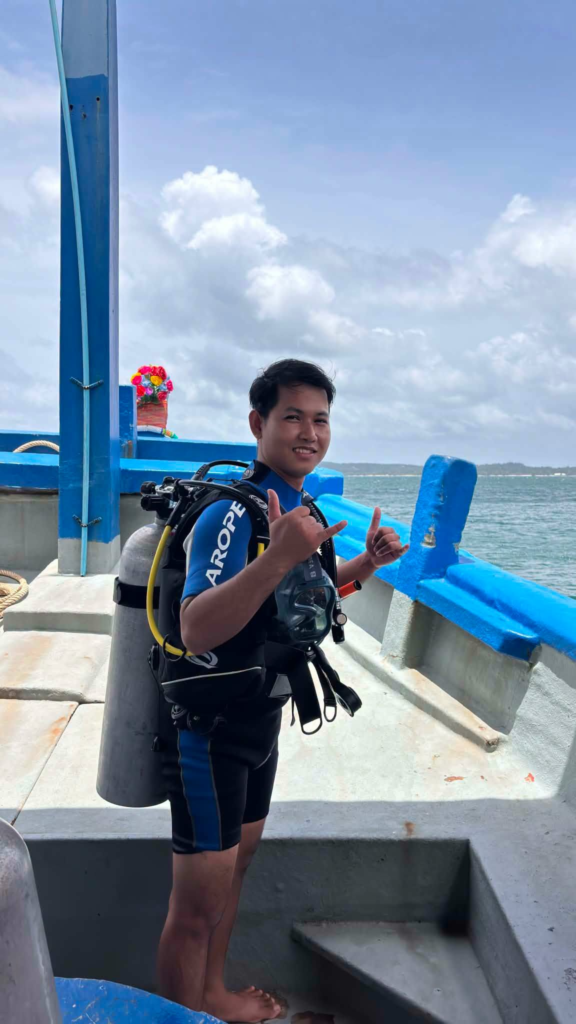 The Dive Shop Cambodia on Koh Rong Samloem Island in Cambodia.